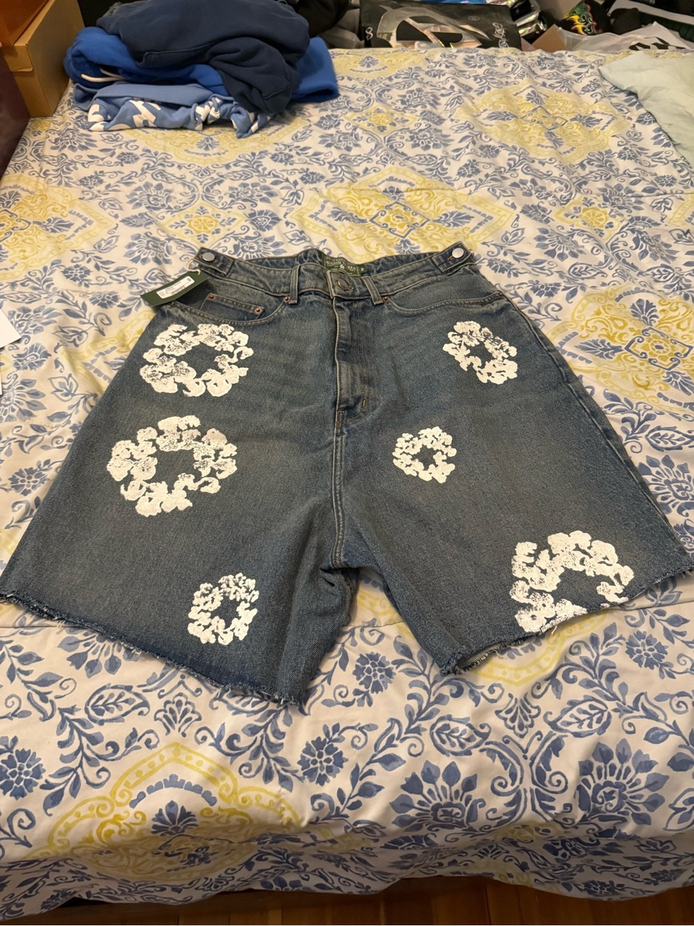 Denim Tears Cotton Wreath Denim Short alight Walsh Blue